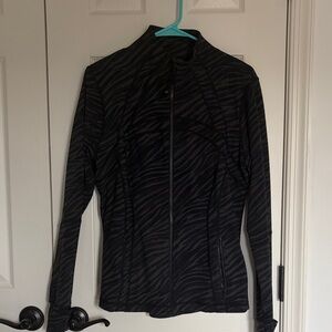 Women's Black Zebra Print Lululemon Define Jacket Limited Edition